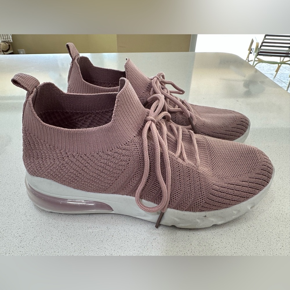 BM Collection Stylish Pink Women's Knit Sneakers Sz.6
